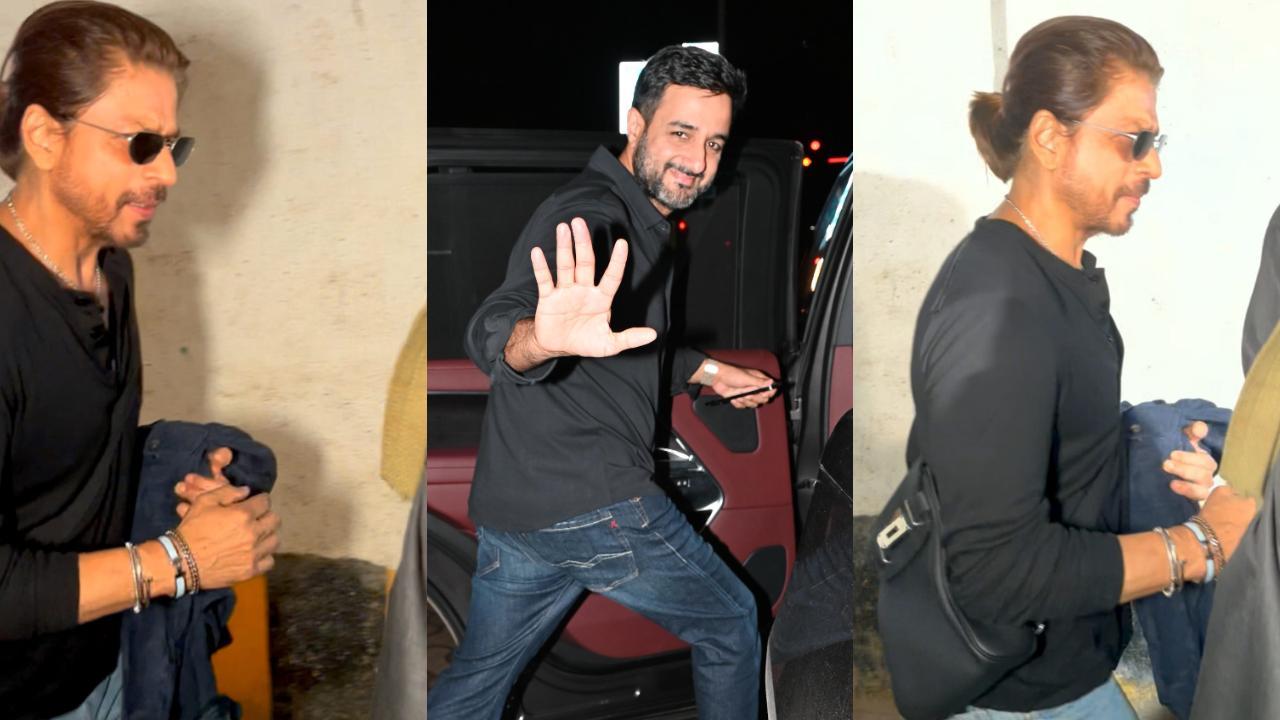 Amid reports of eye surgery, Shah Rukh Khan attends 'Pathaan' director Siddharth Anand's birthday party