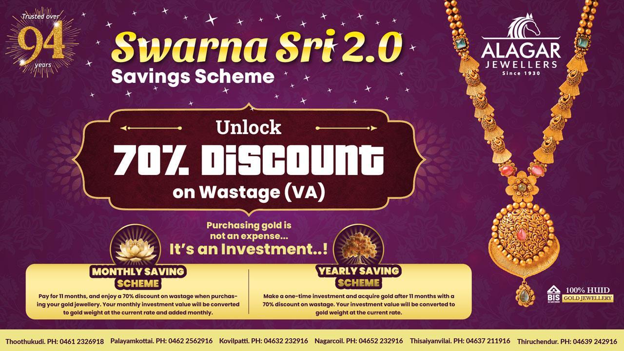 Alagar Jewellers Unveils Swarna Sree 2.0 The Ultimate Jewellery Savings Scheme