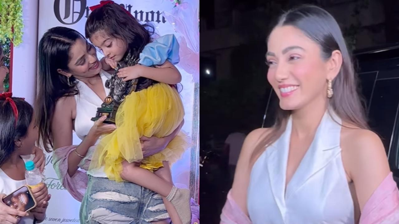Bigg Boss OTT 3 winner Sana Makbul attends Jay's daughter Tara’s b-day party