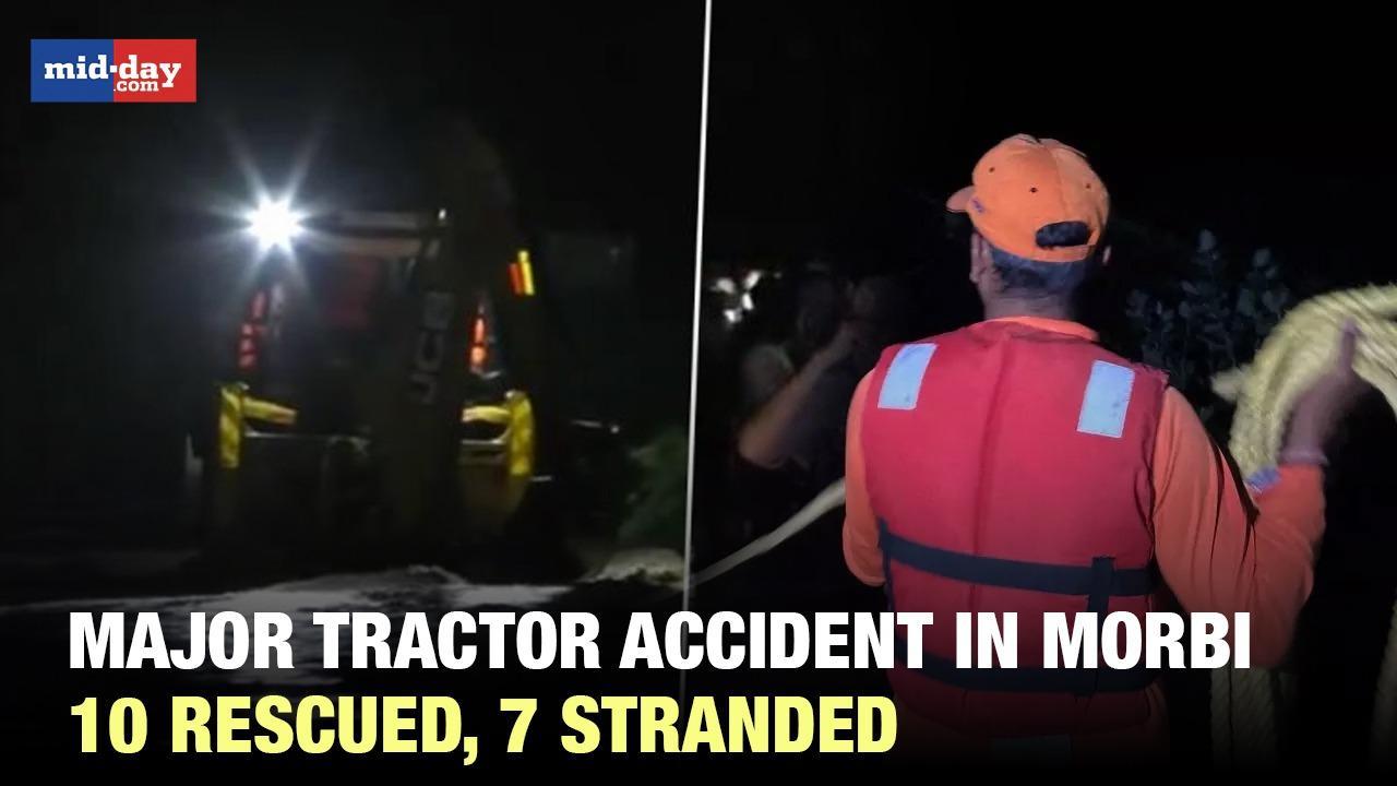 Morbi tractor accident: Tractor overturns in Dhavana village, Rescue op underway