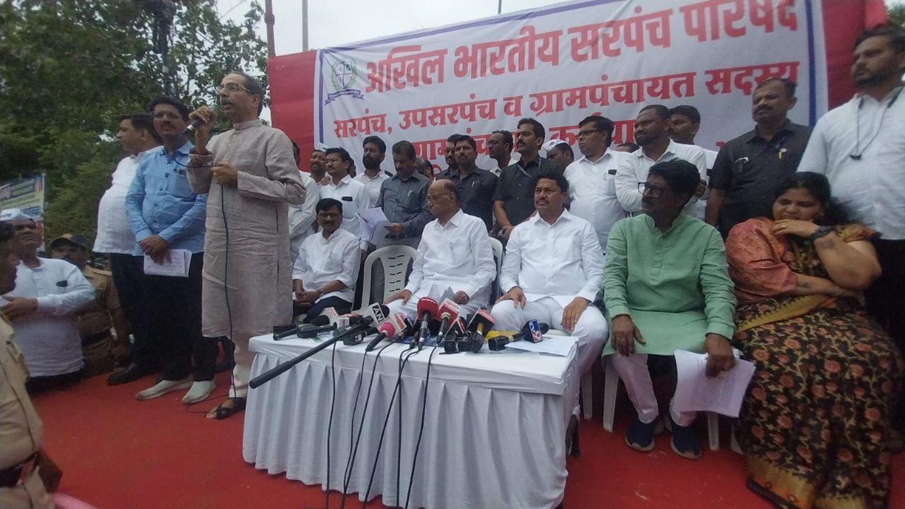 Shivaji Maharaj statue collapse: Uddhav says corruption peaked under Mahayuti govt