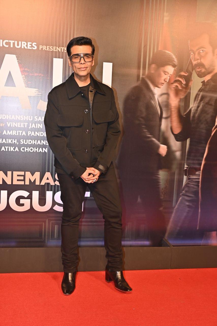 Karan Johar arrived at Ulajh screening to support Janhvi Kapoor for her latest endeavour