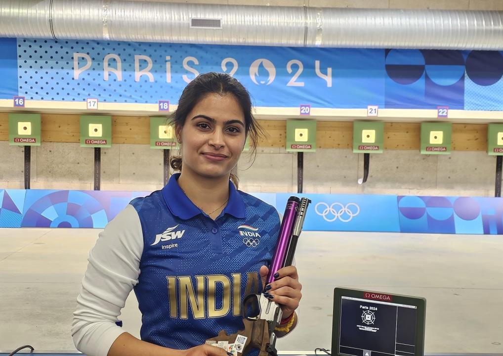 Manu Bhaker finishes 4th in women's 25m pistol, ends campaign with two medals