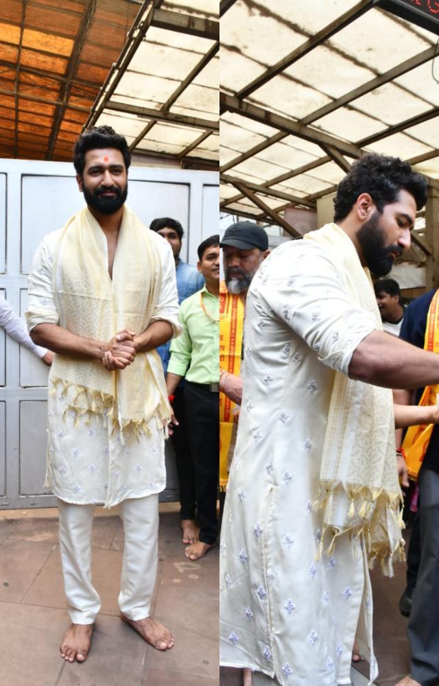 Vicky Kaushal visits Siddhivinayak