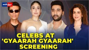 'Gyaarah Gyaarah' screening: Karan Johar, Kritika Kamra, Raghav Juyal and others