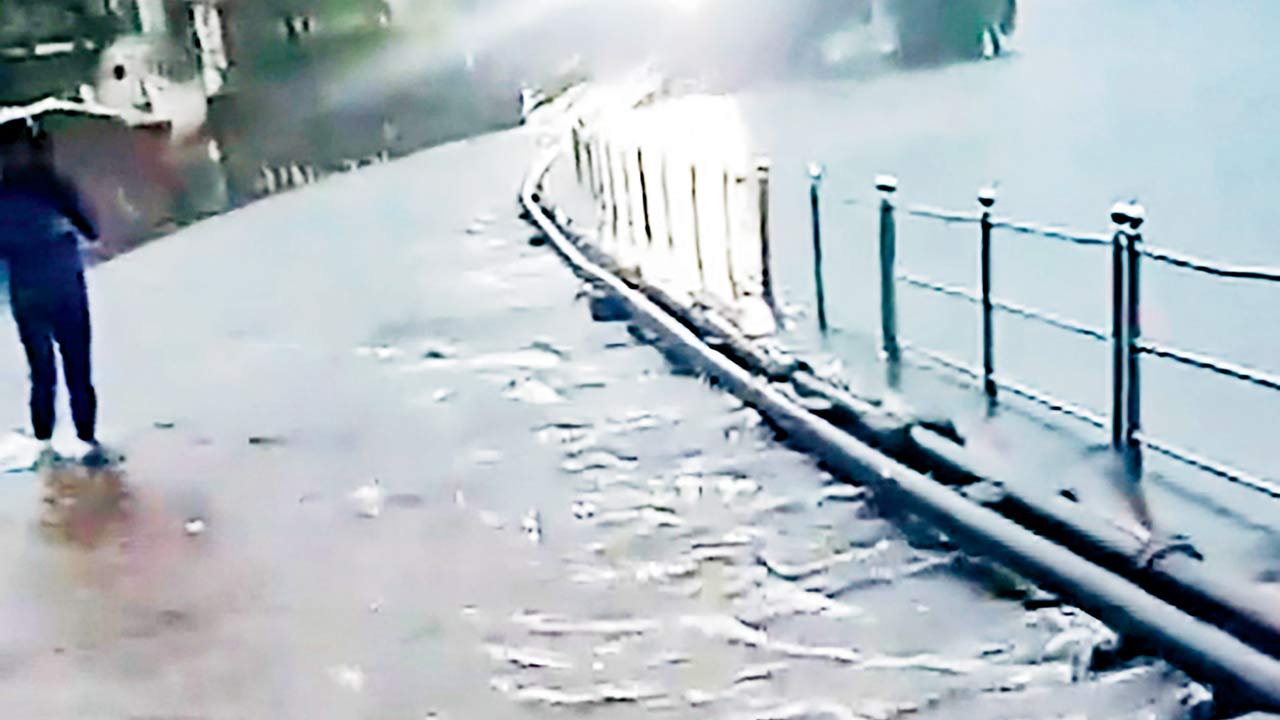 Vihar Lake overflows in July. File pic/PTI