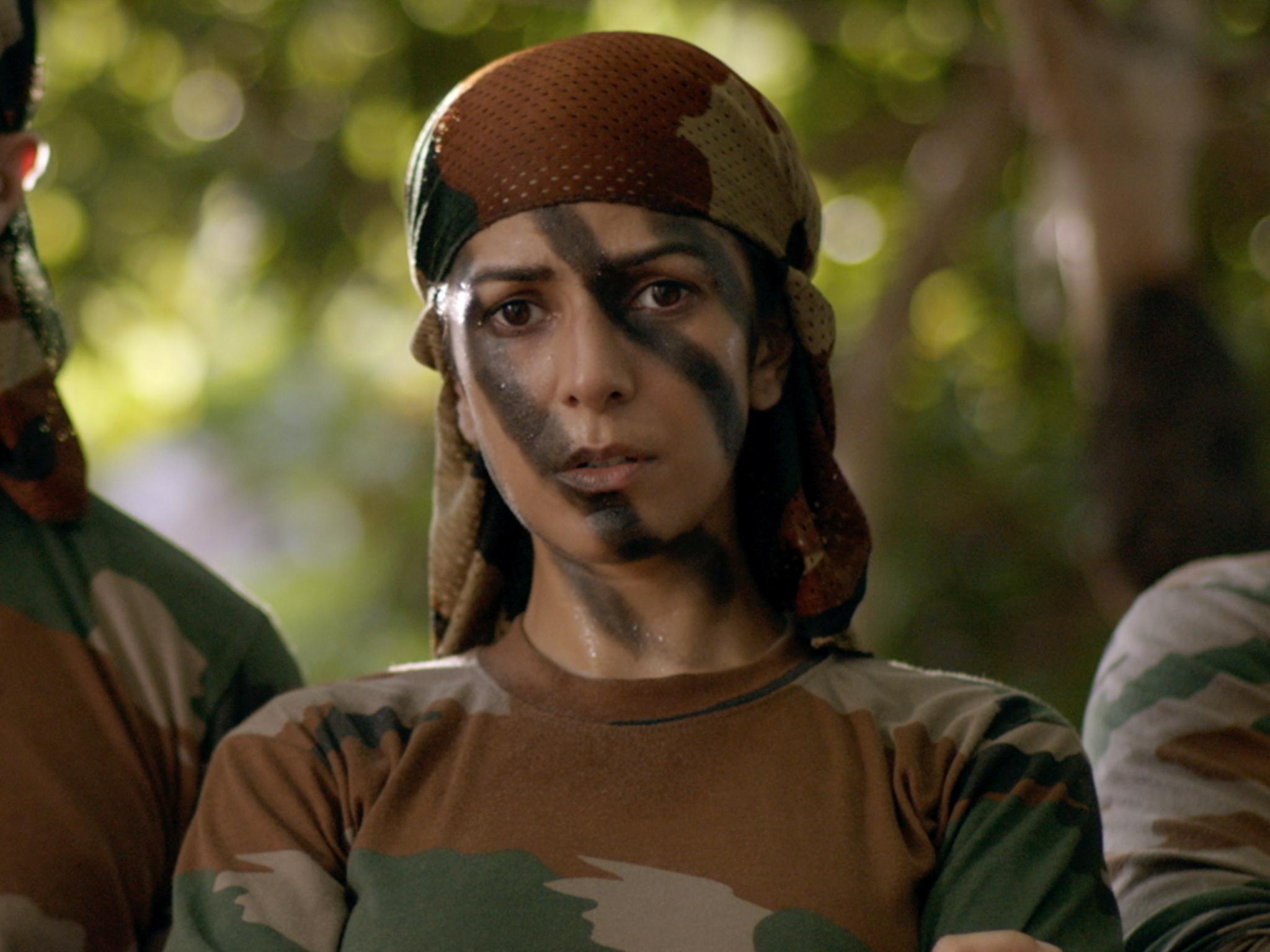 Nimrit Kaur
In The Test Case, Nimrit Kaur plays Shikha Sharma, the first woman chosen for a combat role. Nimrat's powerful performance in the first episode received praise, though the show was put on hold after that episode. She was highly convincing as an officer training for combat.