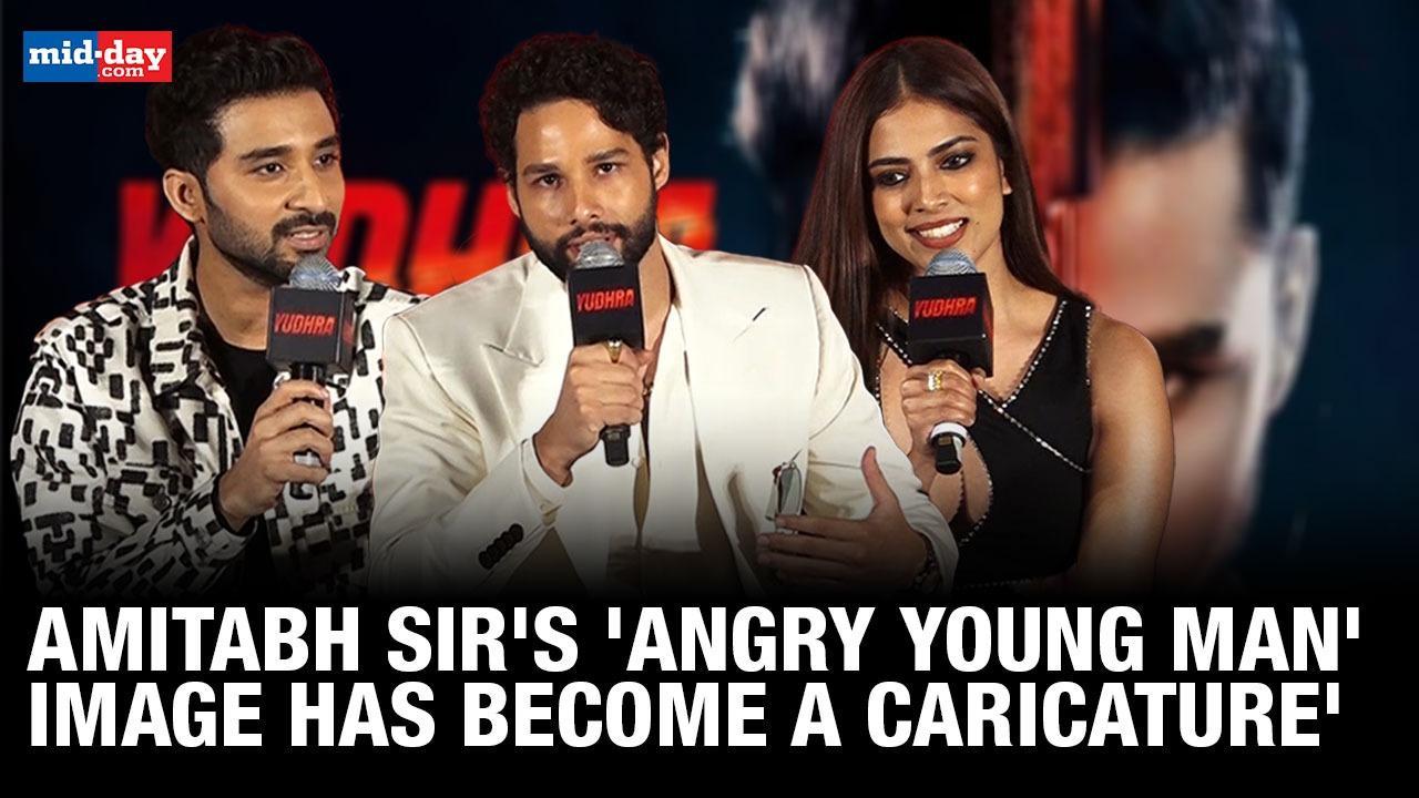 Siddhant Chaturvedi, Raghav Juyal and Malavika Mohanan at Yudhra trailer launch