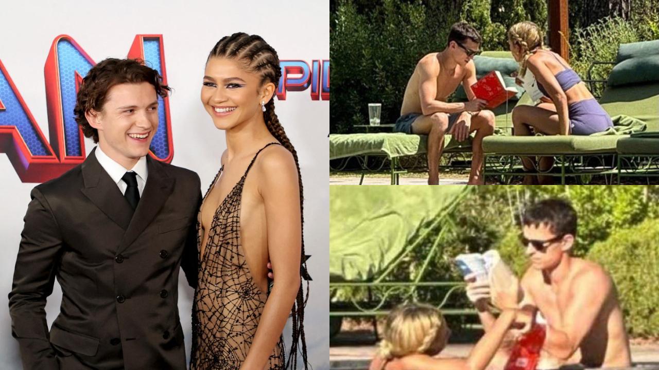 Lovebirds Zendaya and Tom Holland swap their books by the pool on Italy vacay