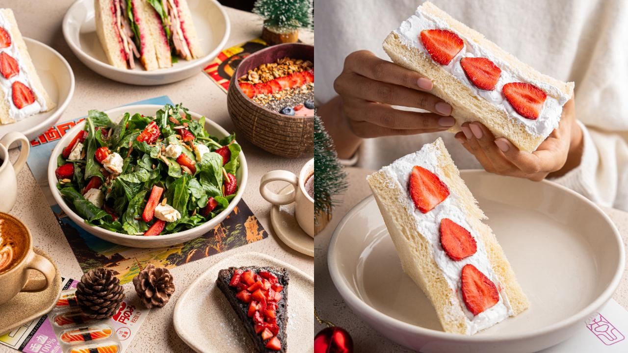 MOKAI has introduced a seasonal menu brimming with holiday-inspired flavours. It embraces the season of strawberries, celebrating their vibrant, festive essence. Begin your feast with Crab Spring Rolls or Strawberry Smoothie Bowl. Highlights include Hokkaido Cream Strawberry Sando and Smoked Duck and Cranberry Sandwich, among others.
Where: MOKAI, Bandra West