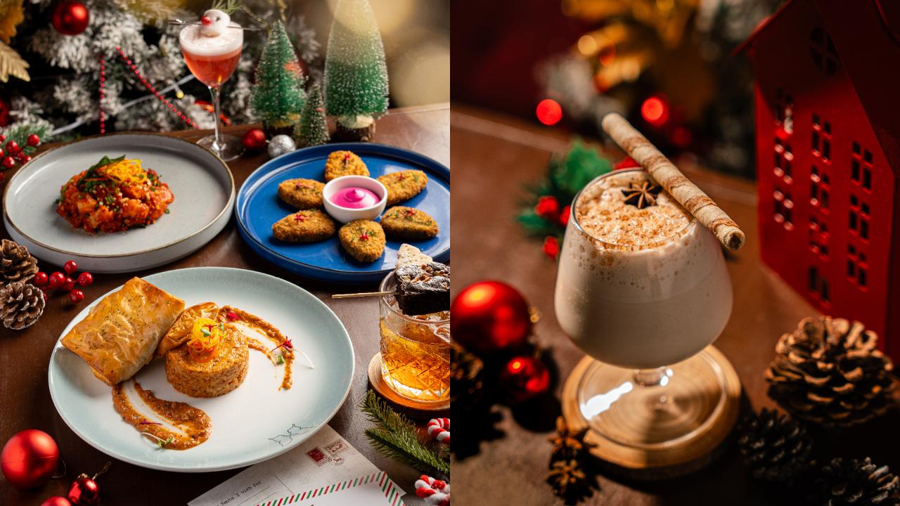 Butterfly High has curated a Christmas wonderland inspired by the enchanting North Pole. The special menu includes festive cocktails like the Signature Eggnog or the chocolatey Santa’s Secret Stash. Pair your drinks with small plates like Swiss Cheddar Cutlets, Polar Turkey Arancini, etc. The main course features various options including holiday classics. The Berry Wonderland Tiramisu is a sweet way to end your feast.
Where: Butterfly High, Multiple Outlets