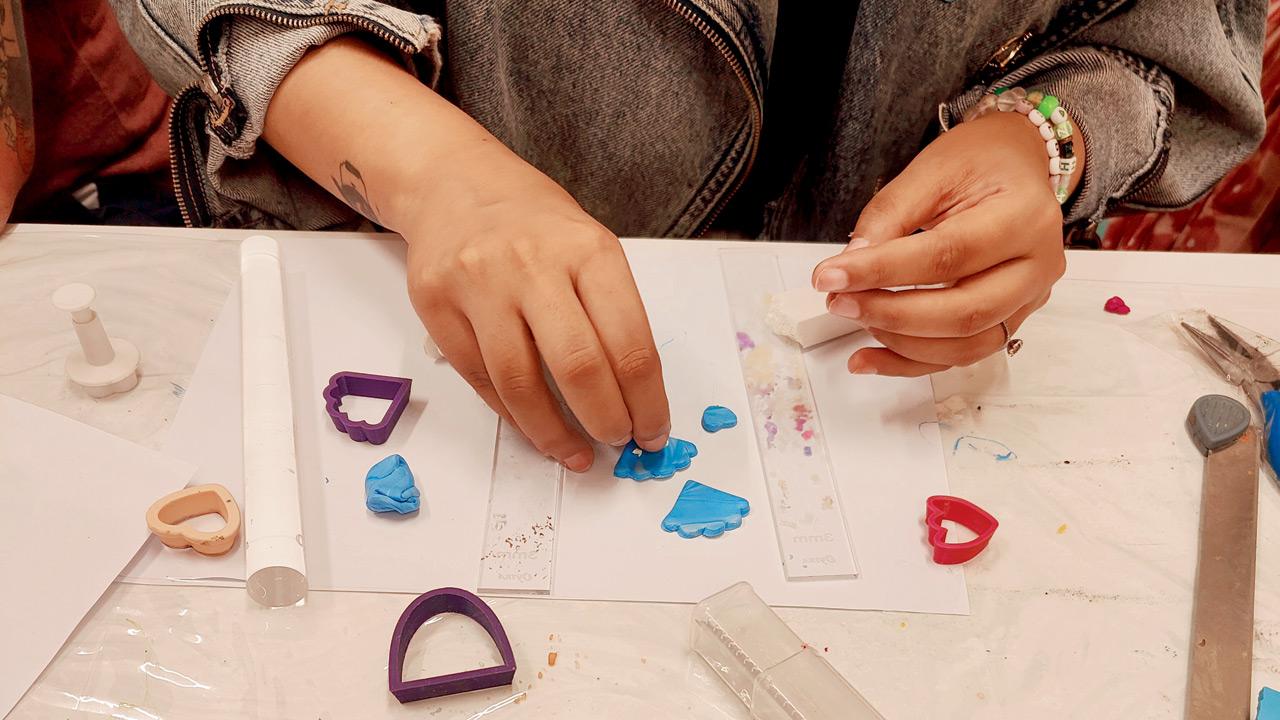 The participants designed jewellery including earrings, pendants, and charms