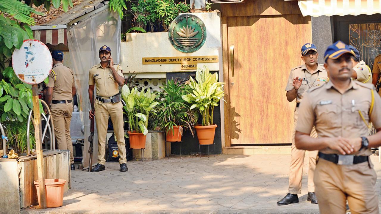 The Bangladesh Deputy High Commission at Cuffe Parade in south Mumbai on Dec 2. File Pic/Satej Shinde
