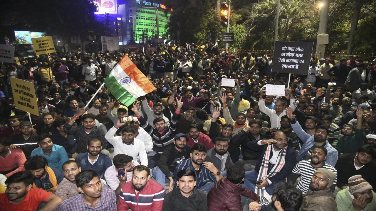 Police also arrested two Patna-based tutors, Ramanshu Mishra and Rohan Anand, on charges of instigating students, said a top police officer of Patna district. 