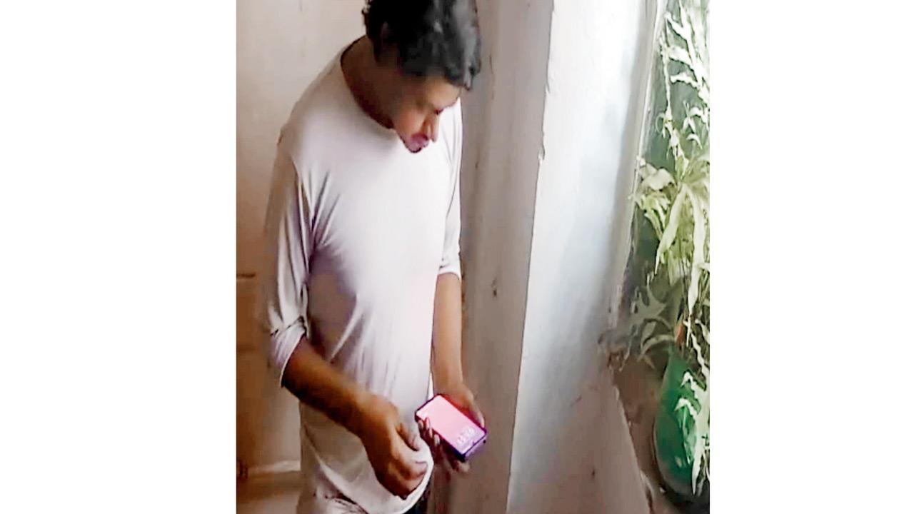 CCTV grab of the unidentified man who allegedly stalks women
