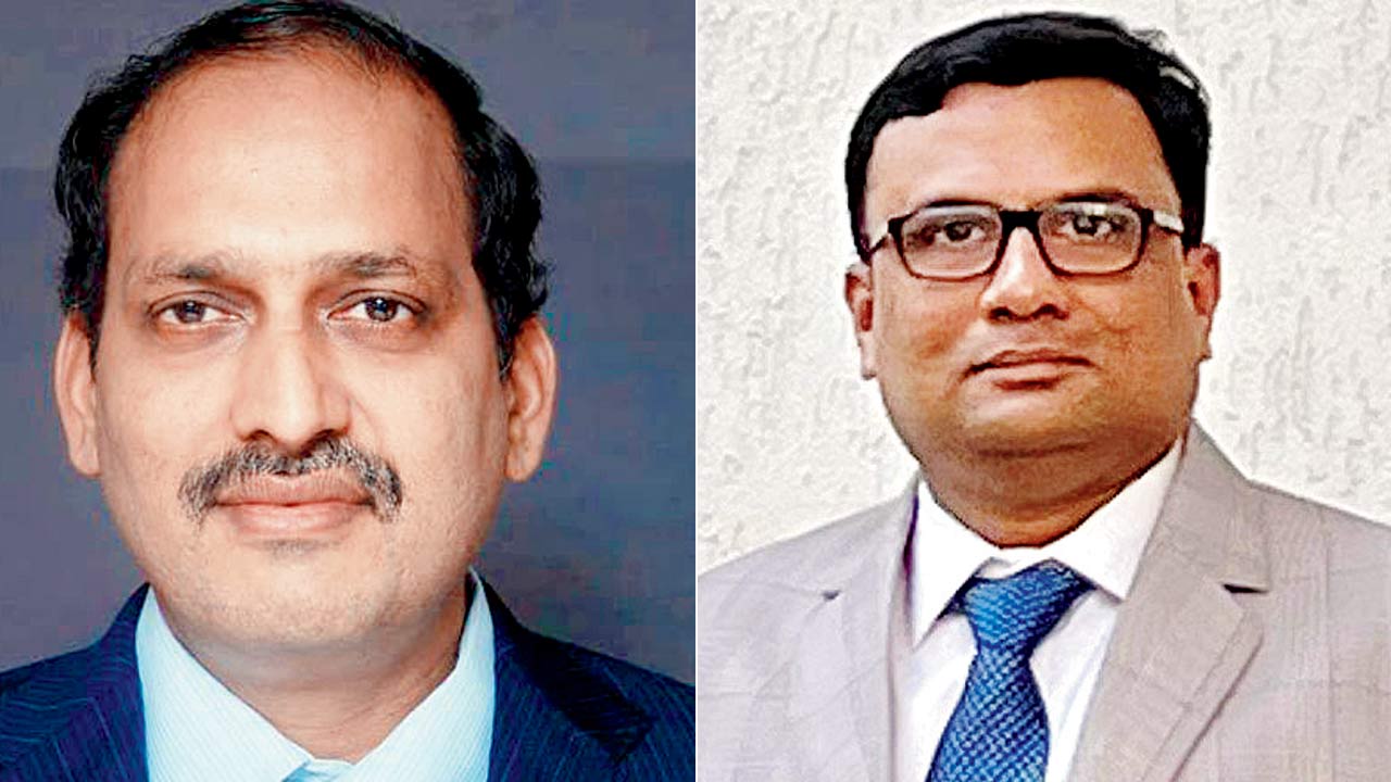 CA Ramesh Prabhu, founder chairman, MahaSEWA; (right) Advocate Shreeprasad Parab, constitutional expert
