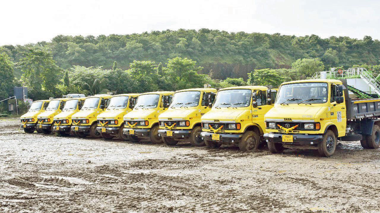 The vans that will pick up debris from people’s homes/buildings 