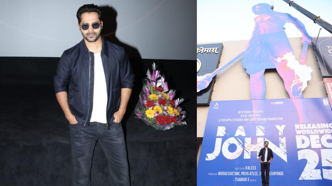 Varun Dhawan meets specially-abled fan; unveils 100-ft poster as he kickstarts Baby John promotions