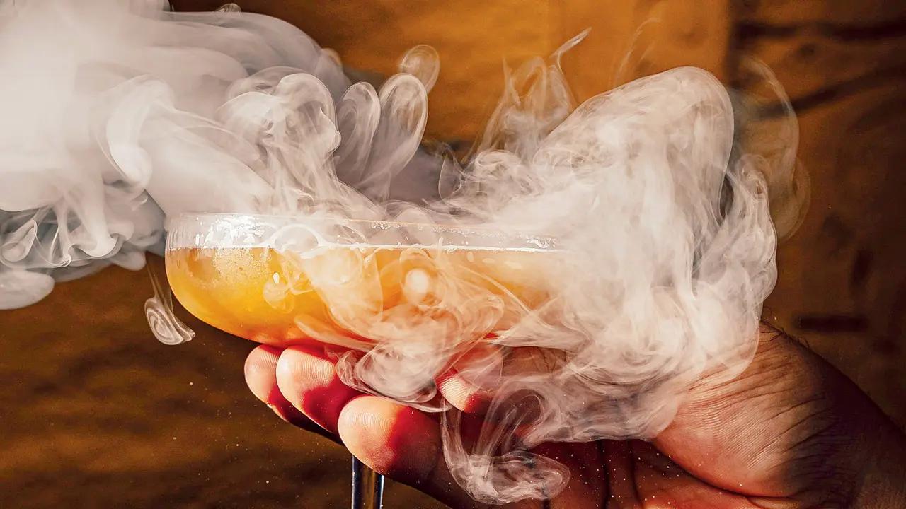 Geisha-style concoction
Masumi kaya sake and Good day soju are muddled with refreshingly fruity flavours with a garnish of a berry smoke bubble to create a Geisha-style concoction (R870).AT Amaru, KC Marg, General Arunkumar Vaidya Nagar, Bandra West. CALL 9833450040