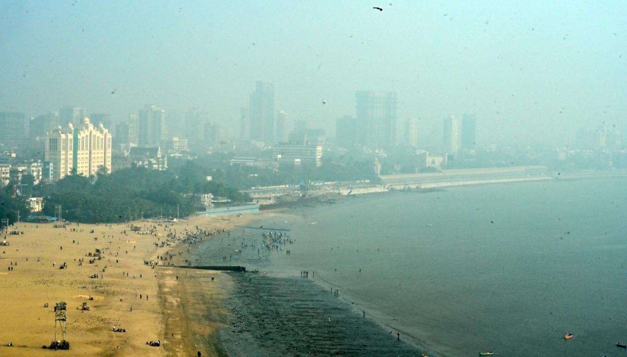 In photos: Layer of smog envelops Mumbai as AQI deteriorates to 173
