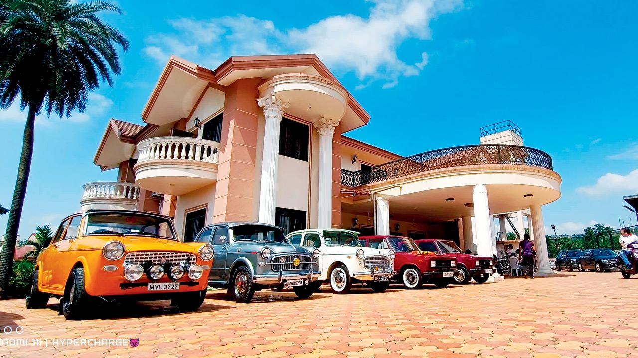A collection of Fiat cars from the club
