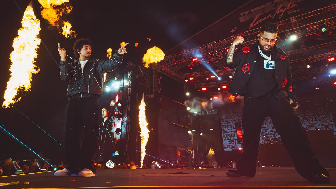 Aujla was joined by special guest and viral rapper Hanumankind joined Aujla on stage for a special mash-up of 'Big Dawgs', adding to the electrifying performance.
