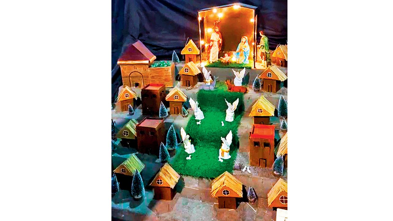 A view of the Christmas crib