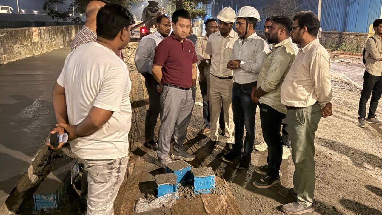 IIT-Bombay inspects Dahisar cement concretisation road project, offers quality guidelines