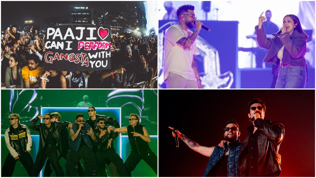 Performing in the same week as Diljit Dosanjh, Karan Aujla continued the Punjabi music fever in Mumbai this weekend. Photos Courtesy: Special Arrangement