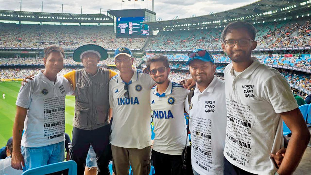 Members of the North Stand Gang at the MCG in Melbourne 