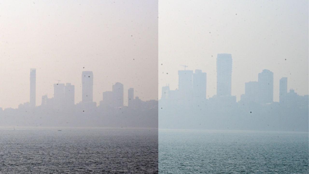 IN PHOTOS: Winter smog seen at Walkeshwar, Marine Drive areas in Mumbai