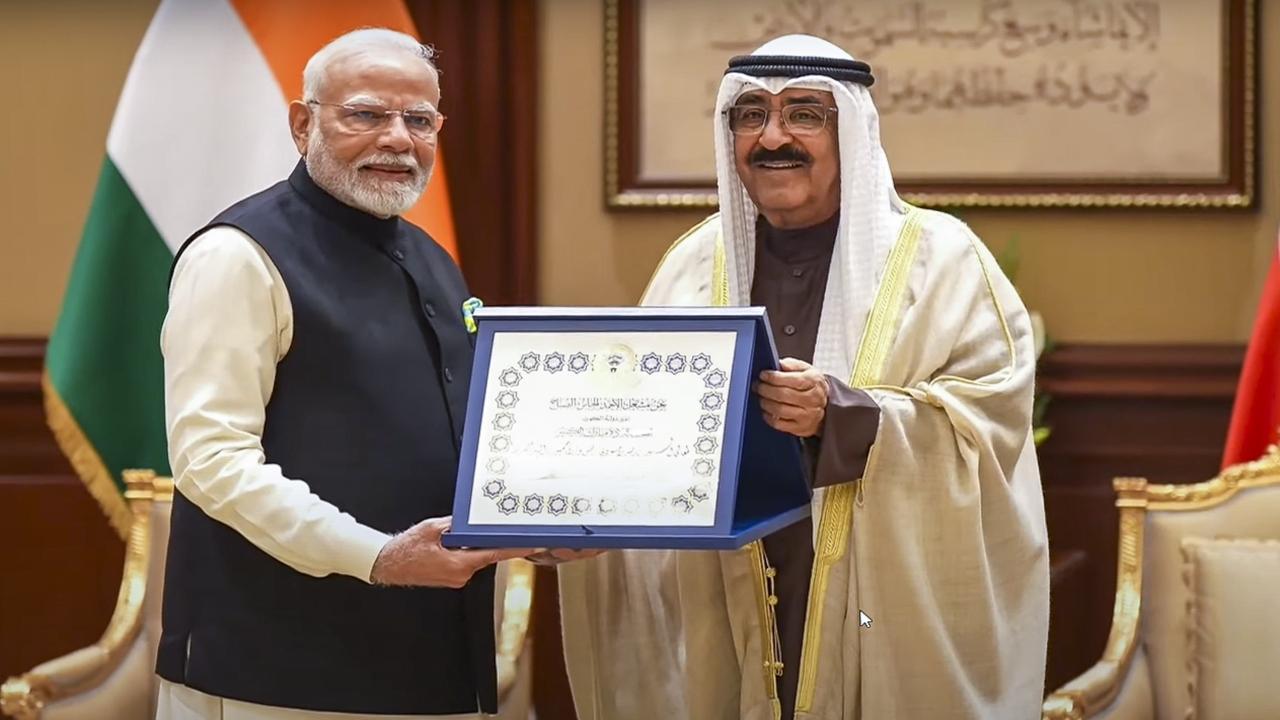 PM Modi awarded Kuwait's highest civilian honour