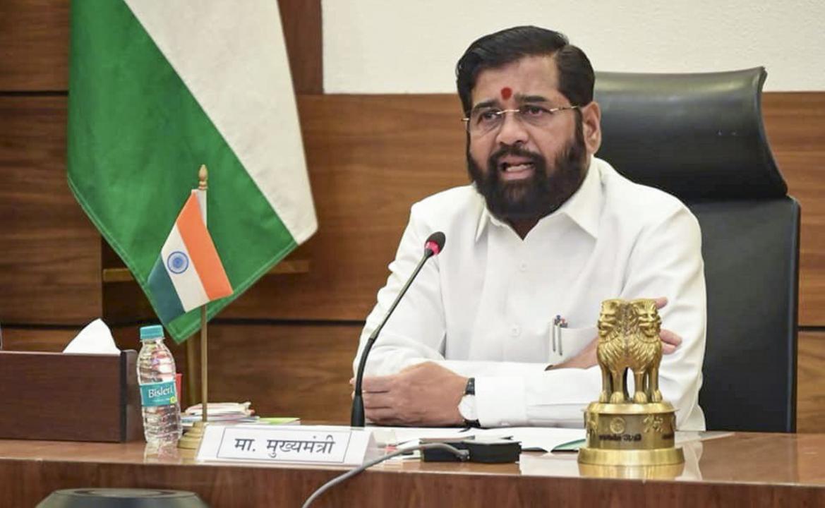 Eknath Shinde congratulates Devendra Fadnavis on his election as BJP legislative party leader