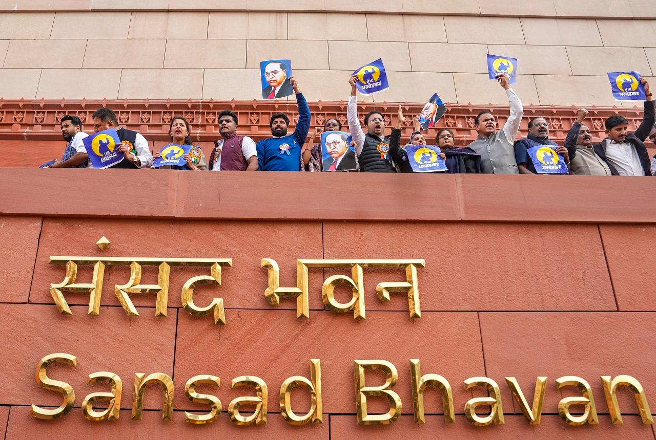 Sarangi was taken to hospital with an injury on his forehead. Both the marches were taken out over the Ambedkar issue, with the opposition accusing Home Minister Amit Shah of insulting the chief architect of the Constitution