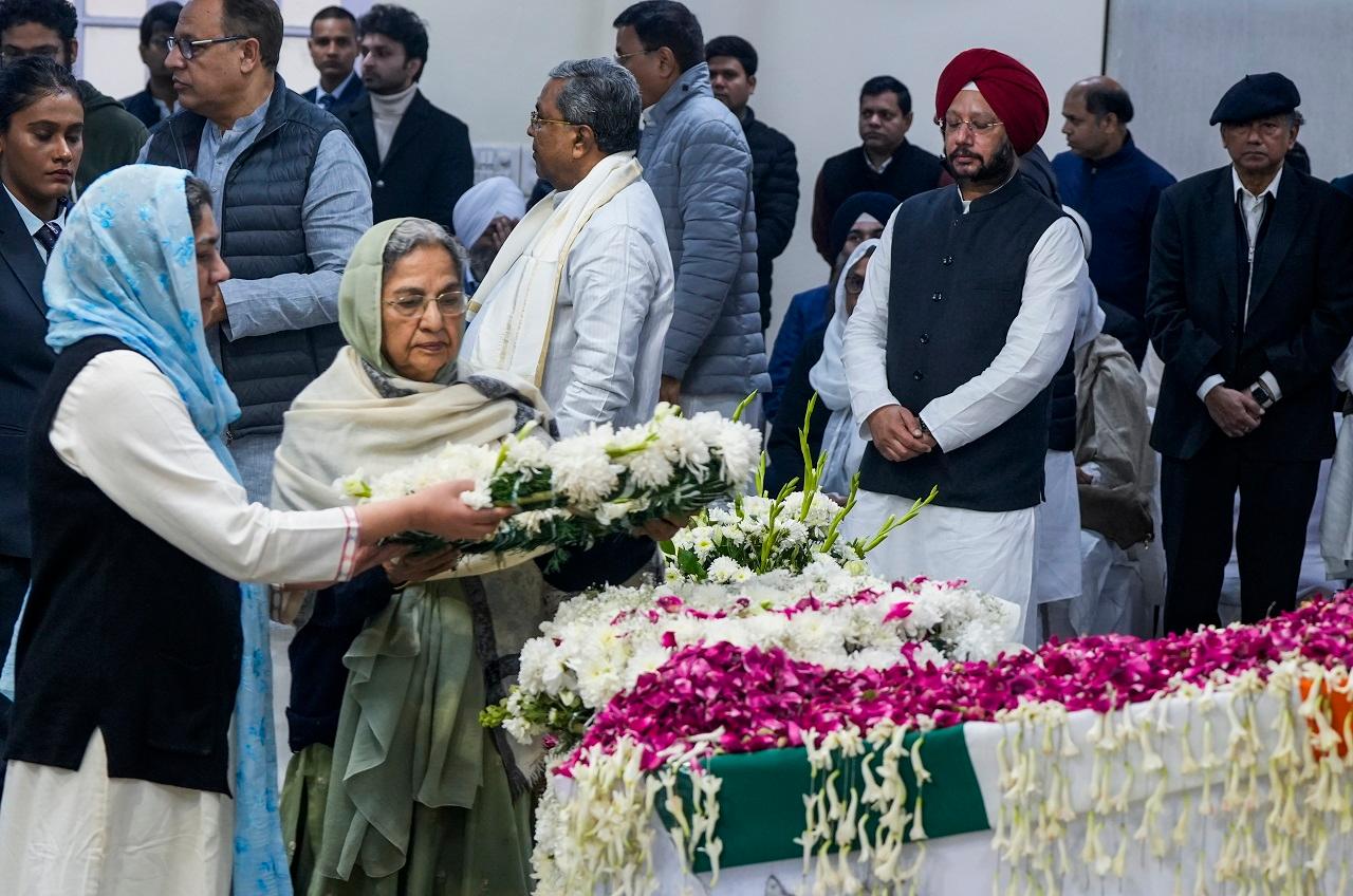 Congress general secretaries K C Venugopal and Priyanka Gandhi Vadra, Karnataka Chief Minister Siddaramaiah and his deputy D K Shivakumar, Himachal Pradesh Chief Minister Sukhwinder Singh Sukhu and Trinamool Congress leader Sudip Bandopadhyay were also there