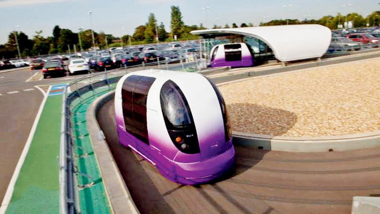 A pod taxi image shared by MMRDA for reference