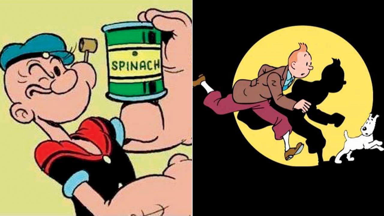 Popeye, Tintin, enter public domain on Jan 1