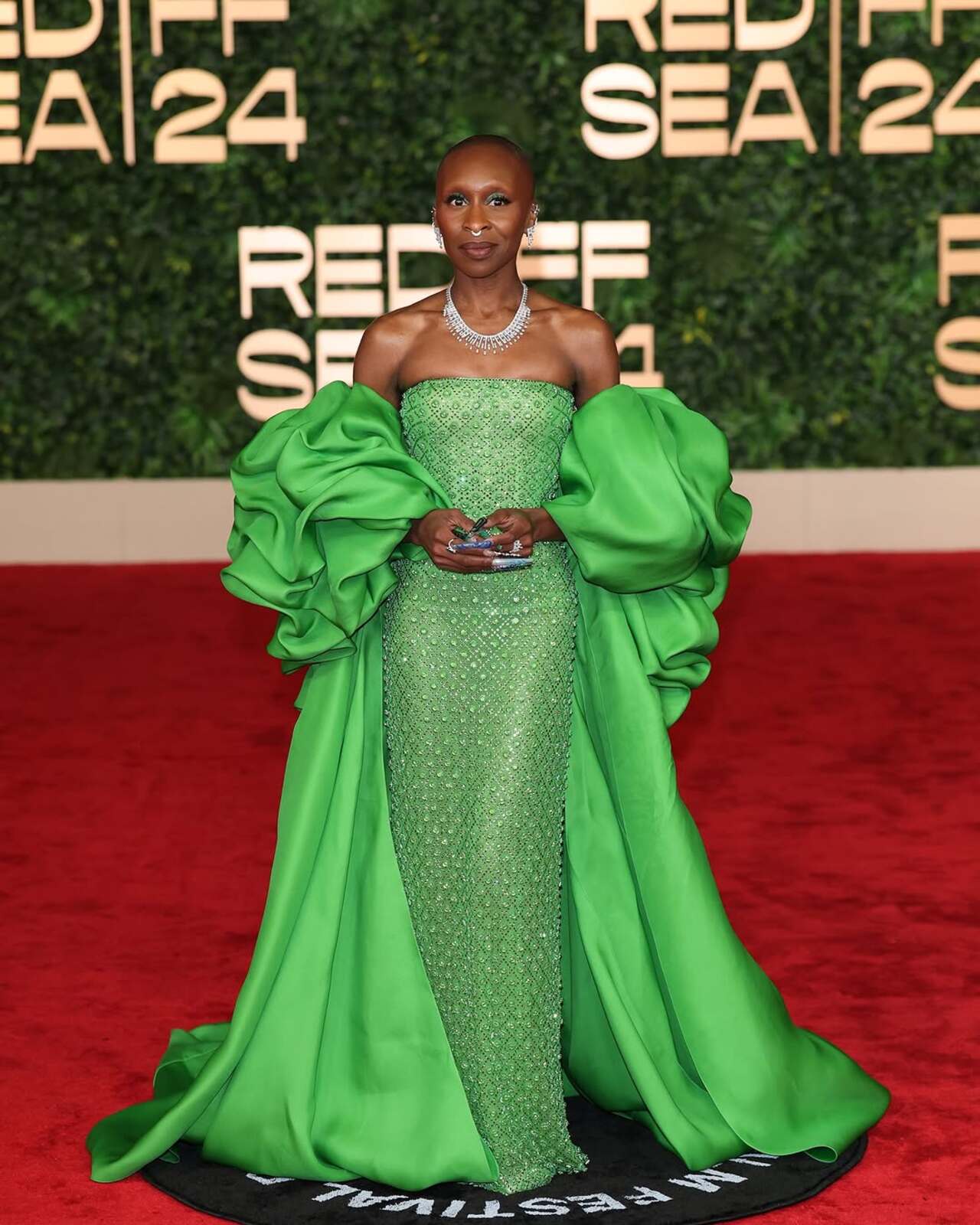 Sensational actress Cynthia Erivo dazzled in a voluminous green gown for the red carpet will be seen in the 'In-Conversation' segment as part of the Festival highlights