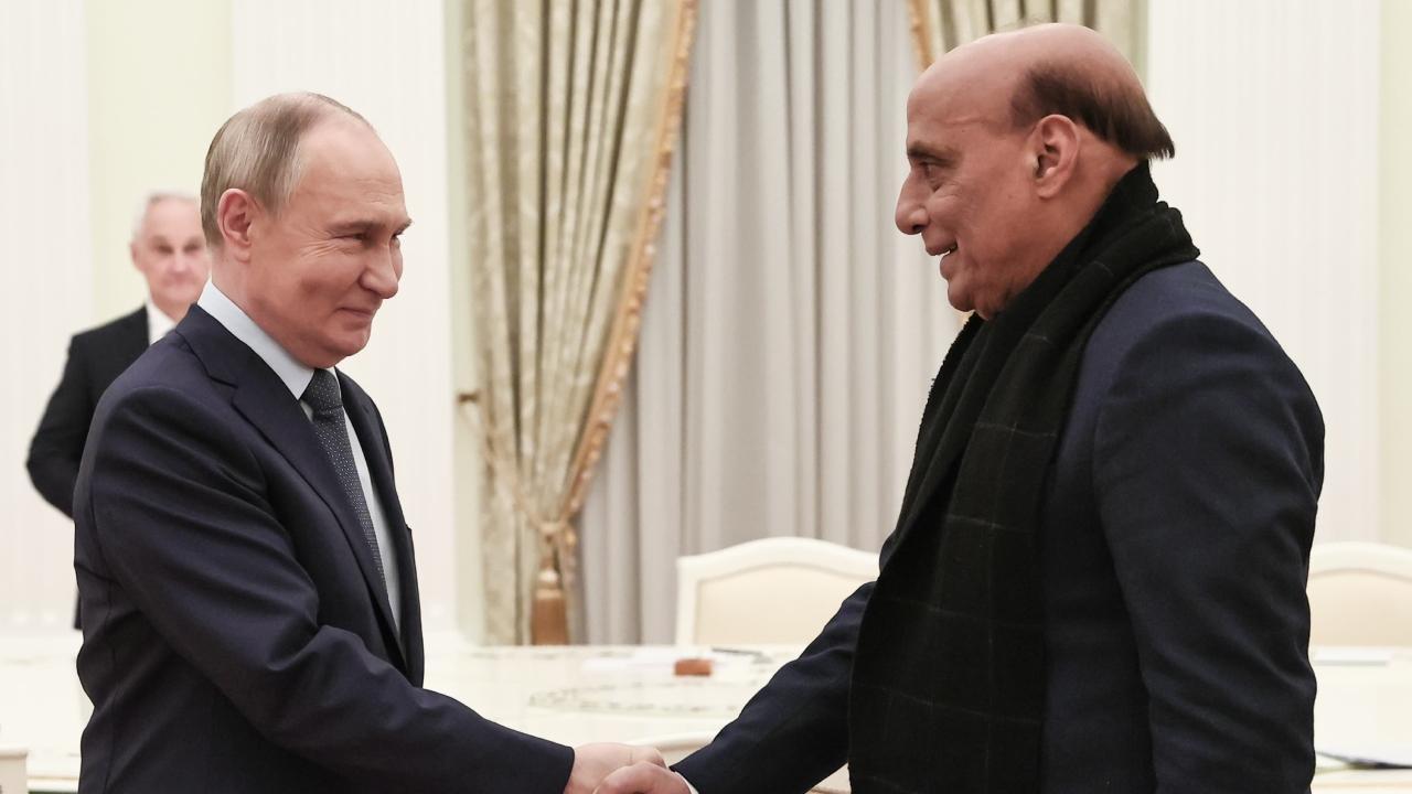 IN PHOTOS: Rajnath Singh meets Russian President Vladimir Putin in Moscow