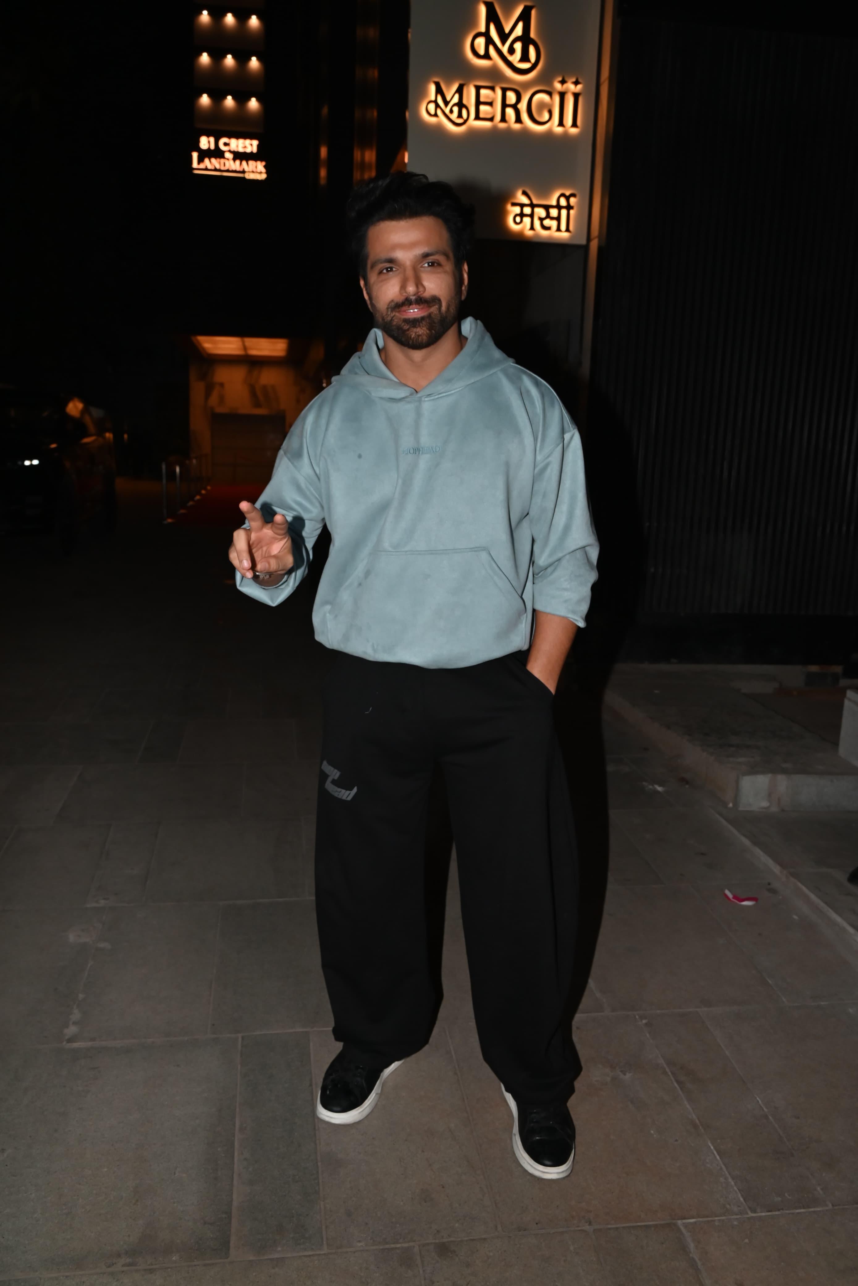 Rithvik Dhanjani greeted paparazzi with a smile as he went out and about in the city