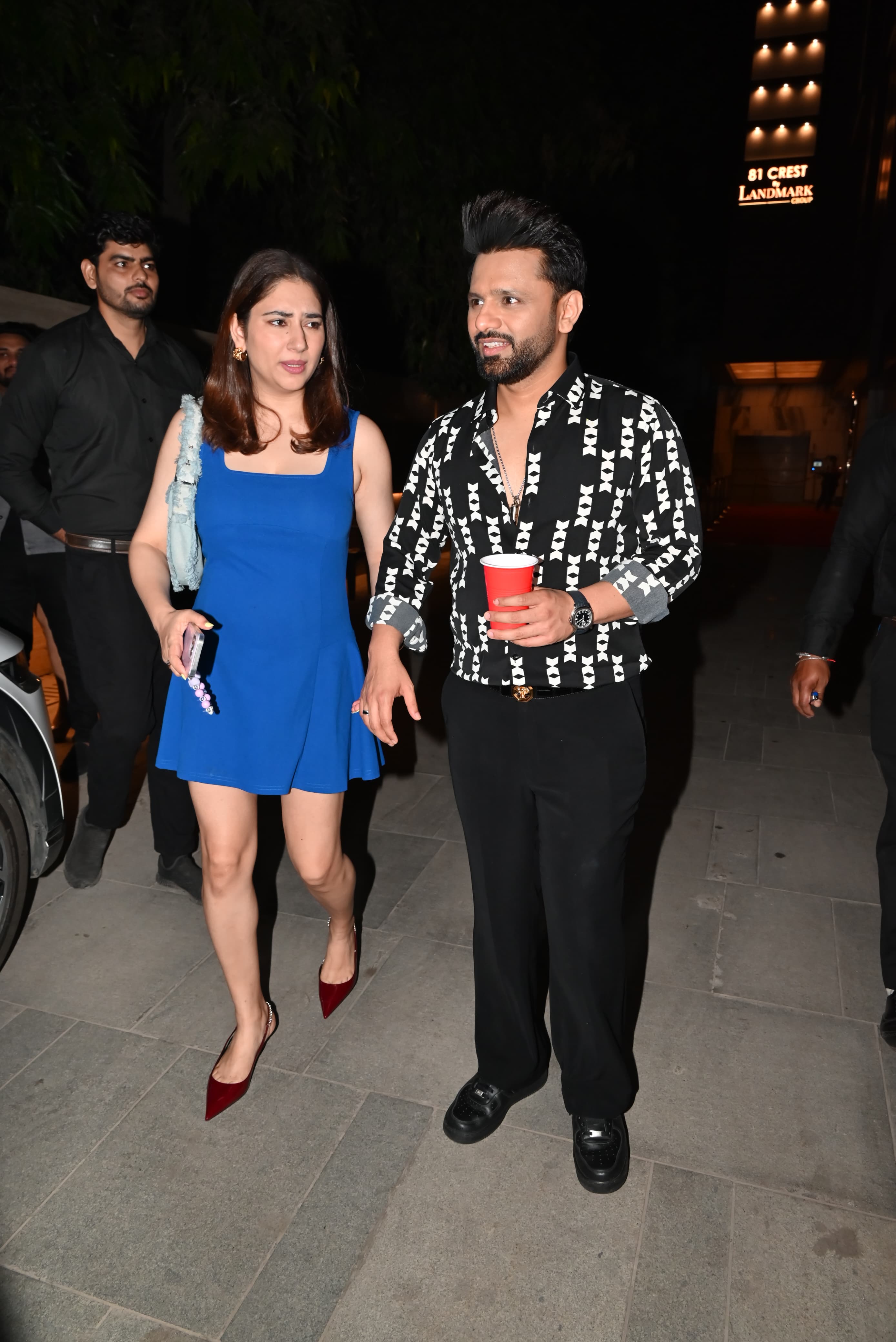 Disha Parmar and Rahul Vaidya walked hand in hand as they went out and about to have a fun time