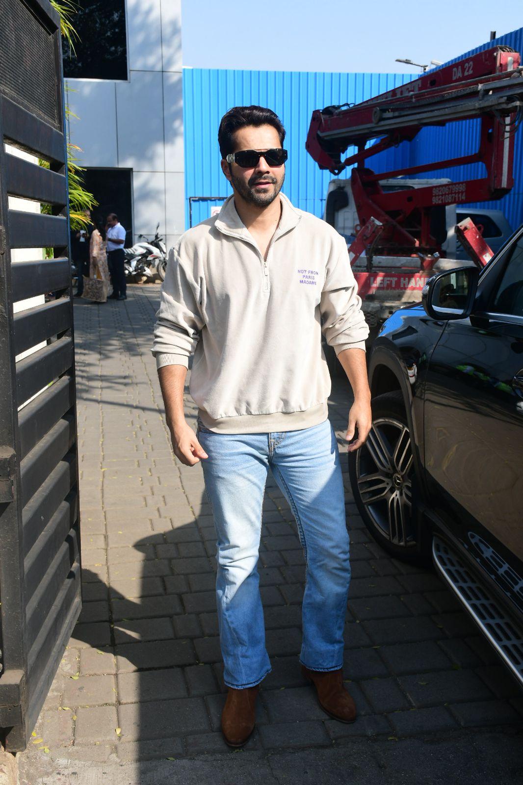 Varun Dhawan was snapped at Kalina airport as he jetted off from the city to attend a promotional event for his upcoming film Baby John.