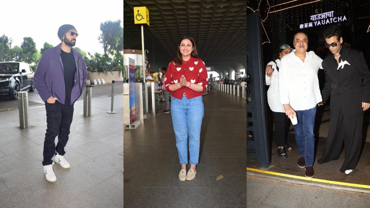 Spotted in the city: Kartik Aaryan, Parineeti Chopra, Karan Johar & others