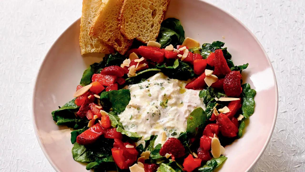 Stracciatella salad, Shelter, Bandra