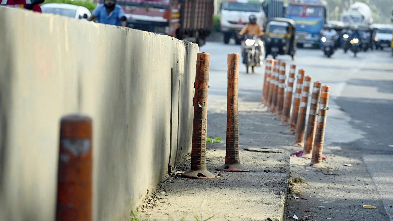Thakur Complex flyover in Kandivli East. PIC/ASHISH RAJE