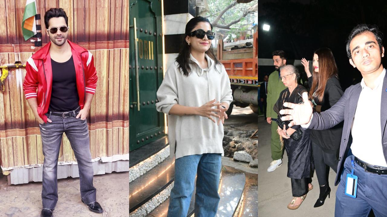 Spotted in the city: Varun Dhawan, Aishwarya Rai, Abhishek Bachchan & others