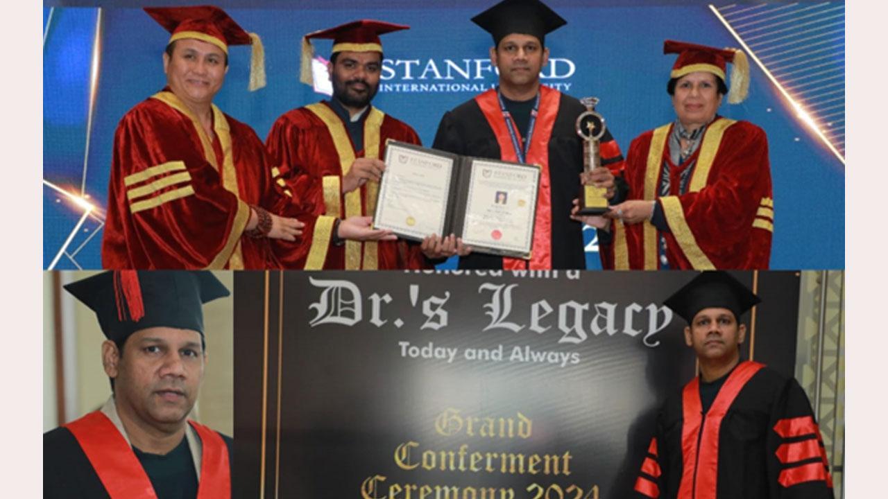 Entrepreneur Sunil Krishnan Awarded Doctorate for Transformative Leadership in Global Business