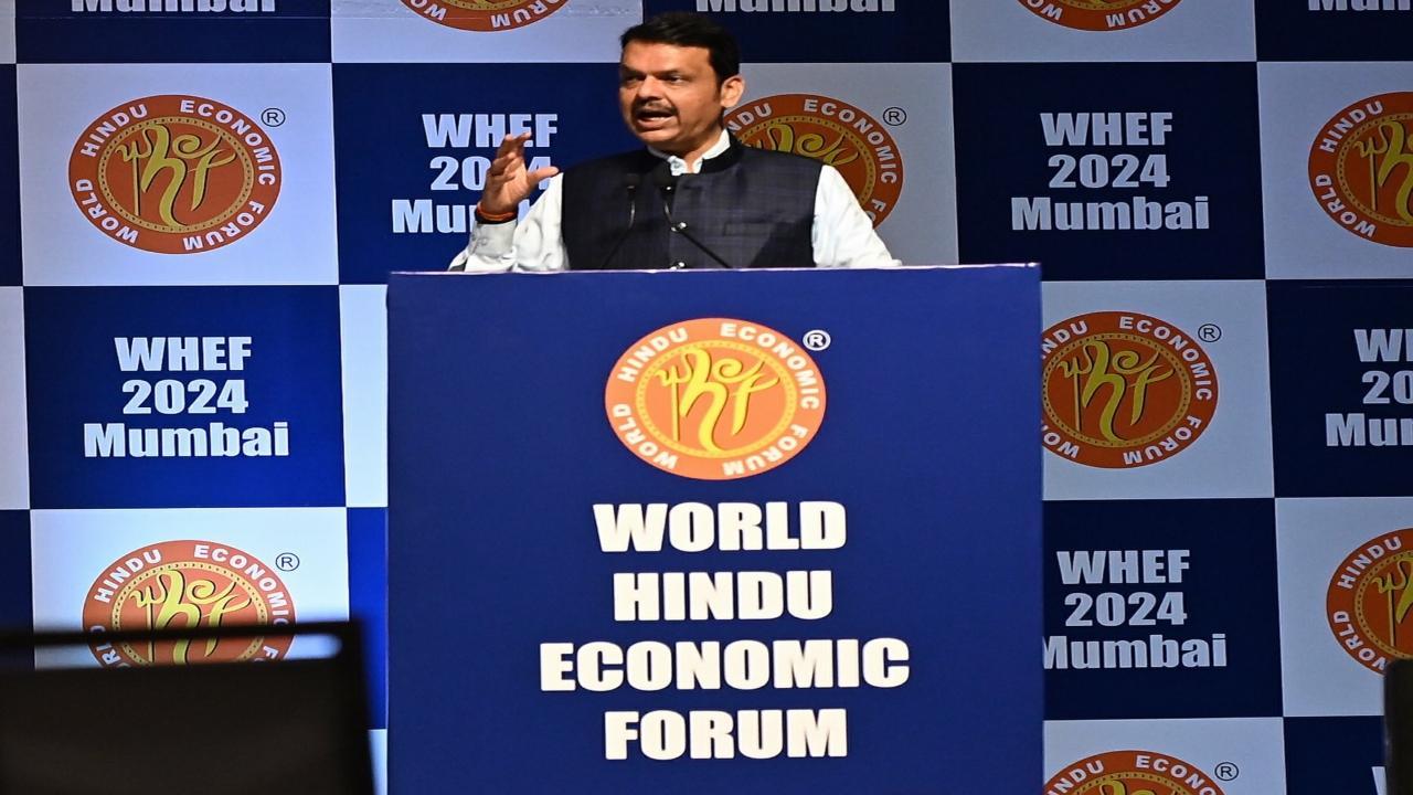 Maharashtra CM Devendra Fadnavis inaugurates World Hindu Economic Forum at BKC