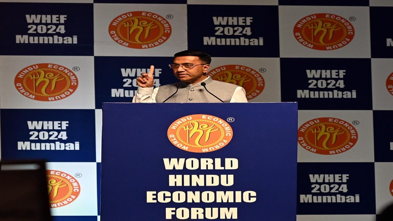 Goa CM Pramod Sawant also addressed the forum in Mumbai