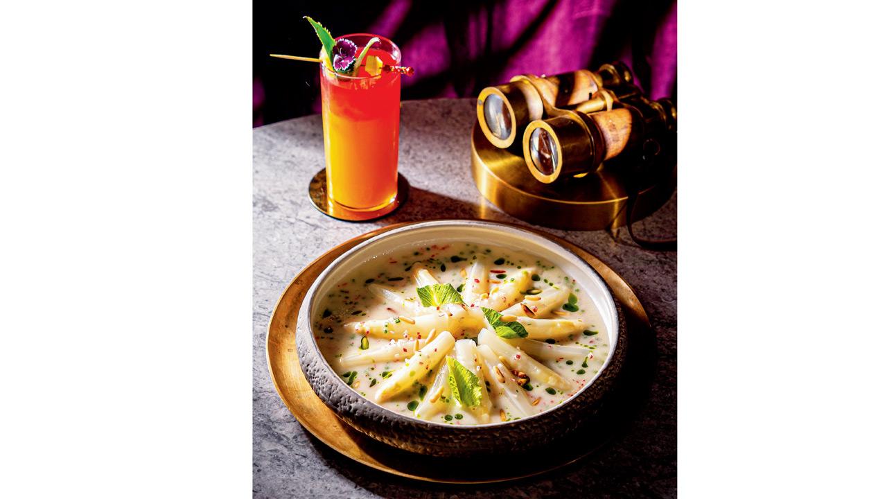 Koll’s white asparagus carpaccio